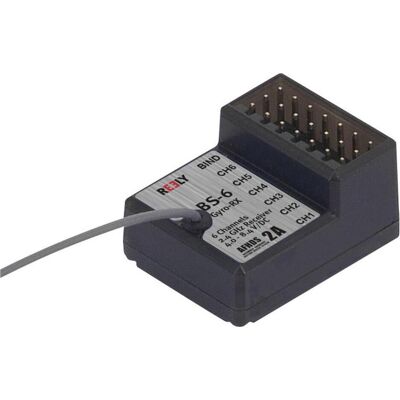 Reely BS-6 Empfänger - 6-Kanal 2,4 GHz - Kompatibel mit Reely GT6 EVO Reely BS-6 Empfänger - 6-Kanal 2,4 GHz - Kompatibel mit Reely GT6 EVO