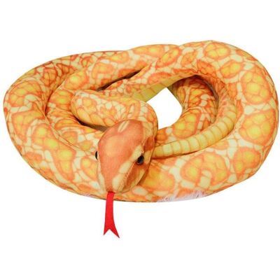 Lean Toys Leantoys Plüsch-Maskottchen Goldene Schlange 110cm Lean Toys Leantoys Plüsch-Maskottchen Goldene Schlange 110cm