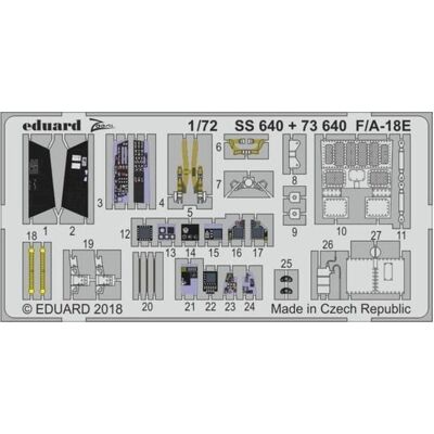 Eduard Boeing F/A-18E Hornet 1/72 Superdetailliertes Modell Eduard Boeing F/A-18E Hornet 1/72 Superdetailliertes Modell