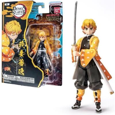 Bandai Demon Slayer Zenitsu Agatsuma Actionfigur - 12cm Bandai Demon Slayer Zenitsu Agatsuma Actionfigur - 12cm