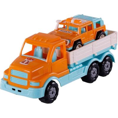 Polesie Cavallino XL Torpedo Truck mit Survival Jeep Orange, 4 Polesie Cavallino XL Torpedo Truck mit Survival Jeep Orange, 4