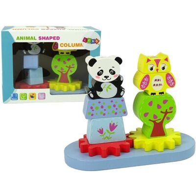 Lean Toys Eulen Panda Gears - Holzspielzeug Lean Toys Eulen Panda Gears - Holzspielzeug