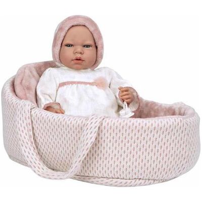Arias Baby Doll Andie - 40cm Rosa mit Tragetasche - Puppe Arias Baby Doll Andie - 40cm Rosa mit Tragetasche - Puppe