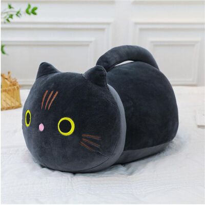 Lean Toys Lean Plüsch Maskottchen Schmusekatze Mit Langem Schwanz Schwarz 40Cm Lean Toys Lean Plüsch Maskottchen Schmusekatze Mit Langem Schwanz Schwarz 40Cm