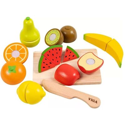 Viga Toys Holzfrüchte Schneideset - Kreativität & Motorik Viga Toys Holzfrüchte Schneideset - Kreativität & Motorik