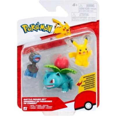 Pokémon Figurka Pokemon POKEMON BATTLE FIGURE 3 PK PIKACHU/IVYSAUR/DEINO Pokémon Figurka Pokemon POKEMON BATTLE FIGURE 3 PK PIKACHU/IVYSAUR/DEINO