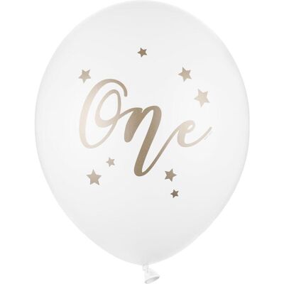 Partydeco Ballons zum 1. Geburtstag "One (50x) Partydeco Ballons zum 1. Geburtstag "One (50x)