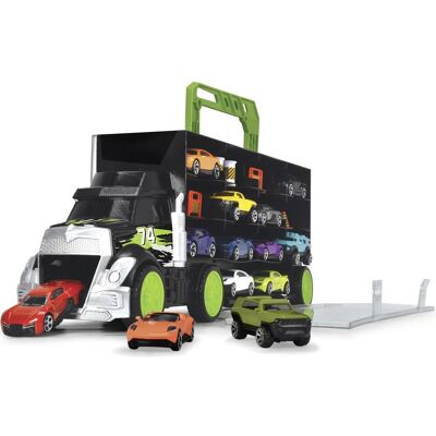 Dickie Toys 28 Fahrzeuge Transporter - Spielzeugfahrzeuge Dickie Toys 28 Fahrzeuge Transporter - Spielzeugfahrzeuge