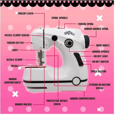 Miraculous Marinette Mini-Nähmaschine für Kinder Miraculous Marinette Mini-Nähmaschine für Kinder