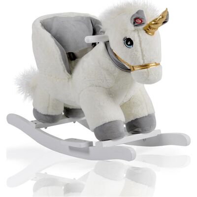 Moni Weiß Plüsch Einhorn Schaukeltier - Schaukeltier Moni Weiß Plüsch Einhorn Schaukeltier - Schaukeltier