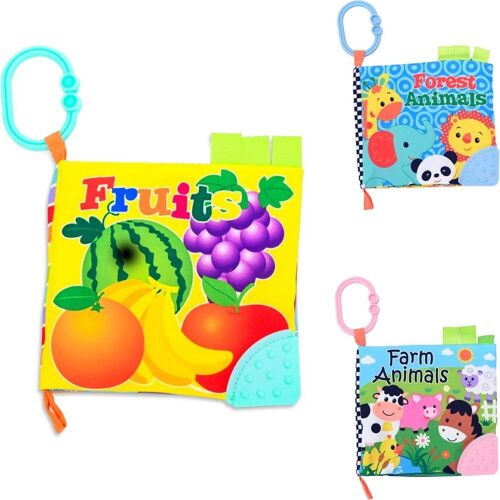 Lorelli, Babybücher, Stoffbuch Tiere Beissring