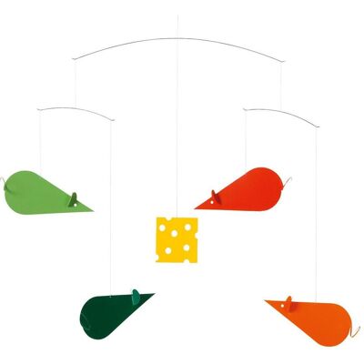 Flensted Mobiles, Babymobile, Käsemäuse Mobile mit Geschenkumschlag & Flensted Mobiles, Babymobile, Käsemäuse Mobile mit Geschenkumschlag &