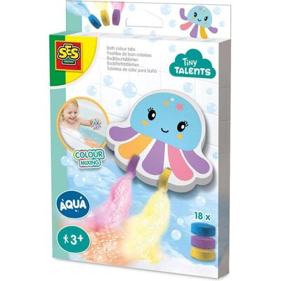 Ses Creative - Tiny Talents - Badetabletten 18 Stck. Farben mischen Tintenfisch - badewannenspielzeu Ses Creative - Tiny Talents - Badetabletten 18 Stck. Farben mischen Tintenfisch - badewannenspielzeu