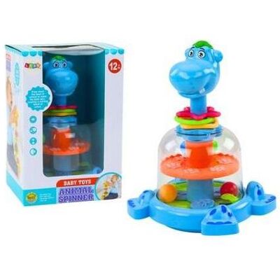 Lean Toys Nilpferd-Kreisel mit Kugeln Lean Toys Nilpferd-Kreisel mit Kugeln