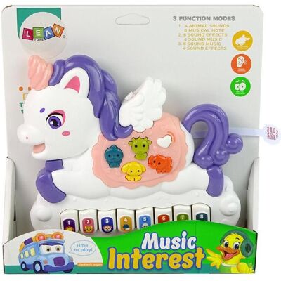 Lean Toys Interaktives Klavier Einhorn Geräusche Tiere Fahrzeuggeräusche Melodien Weiss Lean Toys Interaktives Klavier Einhorn Geräusche Tiere Fahrzeuggeräusche Melodien Weiss