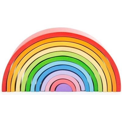 Bigjigs Toys Großer Stapel-Regenbogen-Spielzeug - Spiel Bigjigs Toys Großer Stapel-Regenbogen-Spielzeug - Spiel