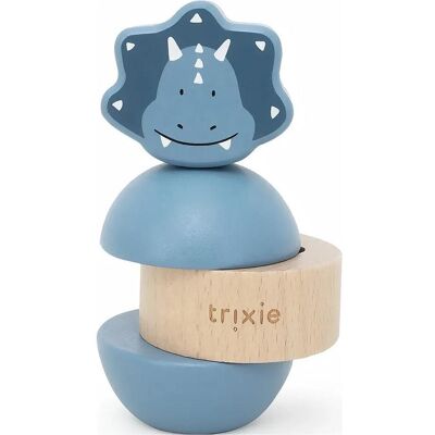 Trixie, Babyrassel, Rassel-Stapeltier aus Holz Triceratops Trixie, Babyrassel, Rassel-Stapeltier aus Holz Triceratops