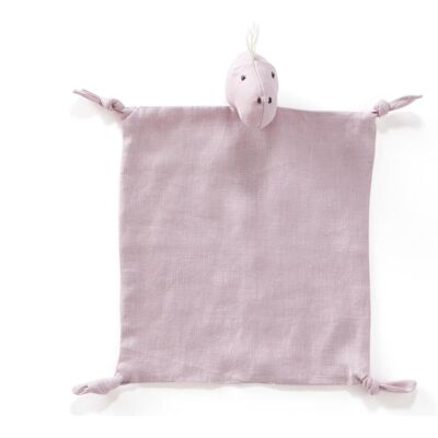Kids Concept, Schmusetuch, Dino Leinen, rosa (30 x 20 cm) Kids Concept, Schmusetuch, Dino Leinen, rosa (30 x 20 cm)