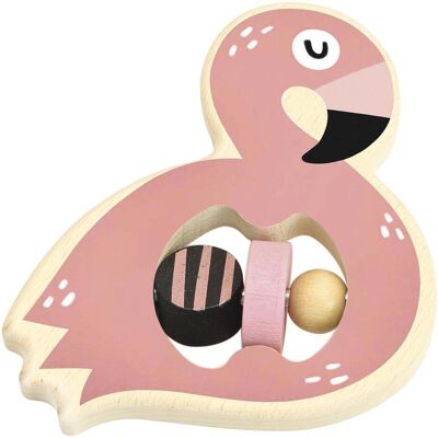 Vilac, Babyrassel, Michelle Carlslund, Rassel Flamingo Holz Vilac, Babyrassel, Michelle Carlslund, Rassel Flamingo Holz