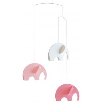Flensted Mobiles - Olephants Mobile - rosa Flensted Mobiles - Olephants Mobile - rosa