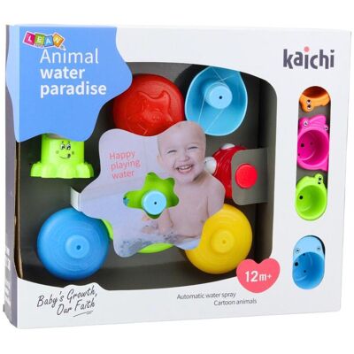Lean Toys Interaktives Badespielzeug-Set Fountain Animals Cups Lean Toys Interaktives Badespielzeug-Set Fountain Animals Cups