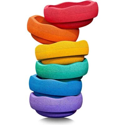 Stapelstein & Grimms Balance Steine - Set aus 6, Umweltfreundlich, Klimaneutral Stapelstein & Grimms Balance Steine - Set aus 6, Umweltfreundlich, Klimaneutral