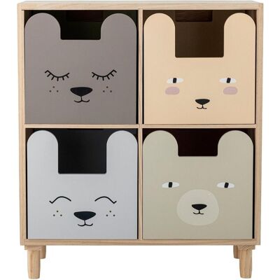 Bloomingville Mini, Kinderregal, - Calle Bookcase with Drawers - Multi (26 x 55 x 63 cm) Bloomingville Mini, Kinderregal, - Calle Bookcase with Drawers - Multi (26 x 55 x 63 cm)