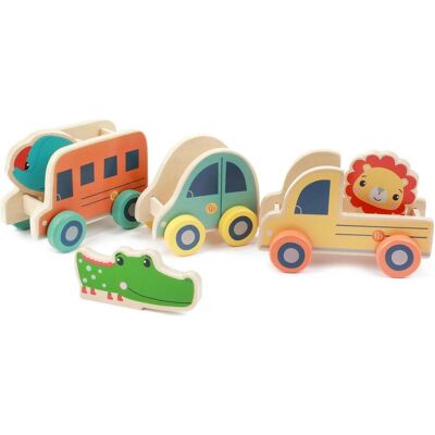 Fisher Price Holzspielset mit Fahrzeugen und Tieren - Lernspielzeug Fisher Price Holzspielset mit Fahrzeugen und Tieren - Lernspielzeug