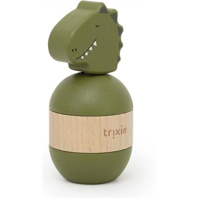 Trixie, Babyrassel, Rassel-Stapeltier aus Holz Dino Trixie, Babyrassel, Rassel-Stapeltier aus Holz Dino