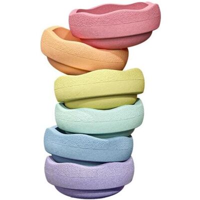 Stapelstein Original Grow Rainbow Pastel, 6er-Set Stapelstein Original Grow Rainbow Pastel, 6er-Set