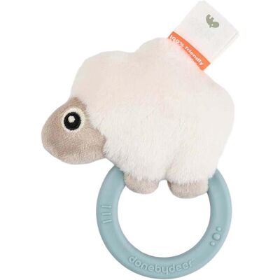 Done by Deer, Babyrassel, Sensorische Rassel mit Beissring Schaf Done by Deer, Babyrassel, Sensorische Rassel mit Beissring Schaf