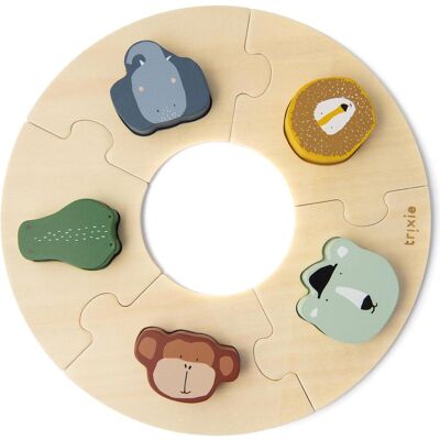 Trixie Baby Houten ronde puzzel Trixie Baby Houten ronde puzzel