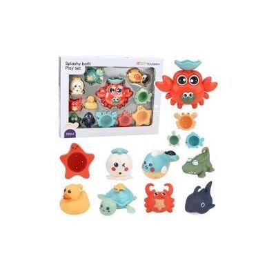 Lean Toys Lean Krabben-Badespielzeug-Set Meerestiere 12 El. Lean Toys Lean Krabben-Badespielzeug-Set Meerestiere 12 El.