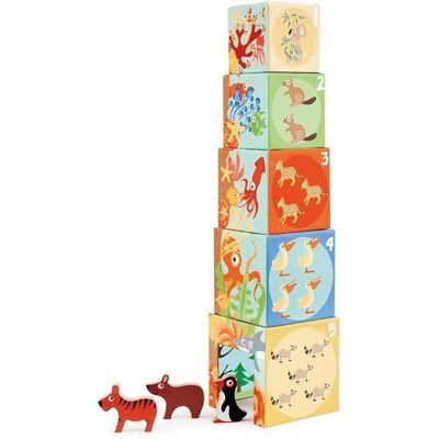 Scratch Europe Holztiere Pyramide - Lernspielzeug für Kinder Scratch Europe Holztiere Pyramide - Lernspielzeug für Kinder