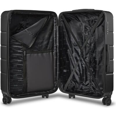 Police Dublin 4 Rollen Trolley L 75 cm mit Dehnfalte, Koffer, Schwarz Police Dublin 4 Rollen Trolley L 75 cm mit Dehnfalte, Koffer, Schwarz
