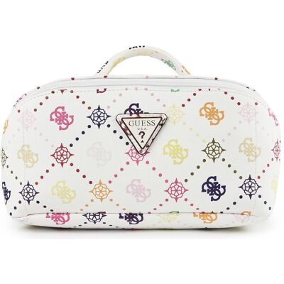 Guess Silia LRG Cosmetic Travel Bag, Necessaire, Weiss Guess Silia LRG Cosmetic Travel Bag, Necessaire, Weiss
