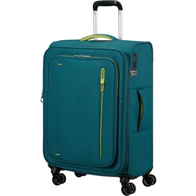 American Tourister Cloudrider 4 Rollen Trolley M 67 cm mit Dehnfalte, Koffer, Blau American Tourister Cloudrider 4 Rollen Trolley M 67 cm mit Dehnfalte, Koffer, Blau