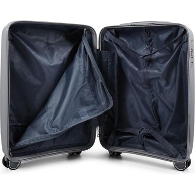 Benzi 5751 4 Rollen Kabinentrolley 55 cm, Koffer, Grau Benzi 5751 4 Rollen Kabinentrolley 55 cm, Koffer, Grau