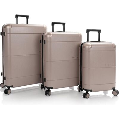 Heys Zen 4 Rollen Kofferset 3-teilig mit Dehnfalte, Koffer, Grau Heys Zen 4 Rollen Kofferset 3-teilig mit Dehnfalte, Koffer, Grau