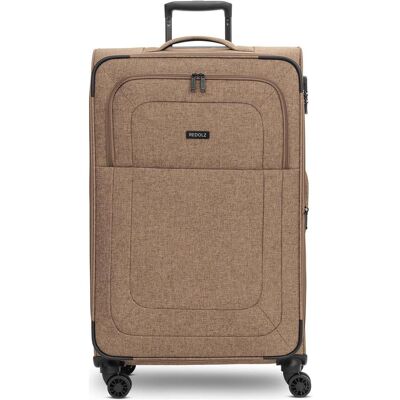 Redolz Essentials 12 LARGE 4 Rollen Trolley 79 cm mit Dehnfalte, Koffer, Braun Redolz Essentials 12 LARGE 4 Rollen Trolley 79 cm mit Dehnfalte, Koffer, Braun