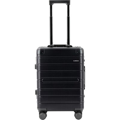 Alumaxx Reisetrolley, mit Vollalukoffer, schwarz, Koffer, Schwarz Alumaxx Reisetrolley, mit Vollalukoffer, schwarz, Koffer, Schwarz