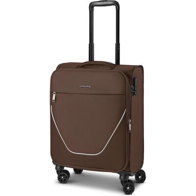 Stratic taska 4-Rollen Kabinentrolley S 55 cm mit Dehnfalte, Koffer, Braun Stratic taska 4-Rollen Kabinentrolley S 55 cm mit Dehnfalte, Koffer, Braun