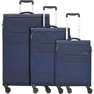 D&N Travel Line 9004 4-Rollen Kofferset 3tlg., Koffer, Blau D&N Travel Line 9004 4-Rollen Kofferset 3tlg., Koffer, Blau