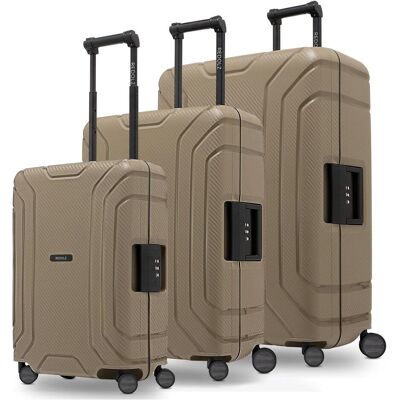 Redolz Essentials 15 4-Rollen Kofferset 3-tlg. mit Dreipunkt-Verschluss, Koffer, Beige Redolz Essentials 15 4-Rollen Kofferset 3-tlg. mit Dreipunkt-Verschluss, Koffer, Beige