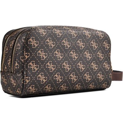 Guess Milano Kulturbeutel 22 cm, Necessaire, Mehrfarbig, Braun, Gelb Guess Milano Kulturbeutel 22 cm, Necessaire, Mehrfarbig, Braun, Gelb