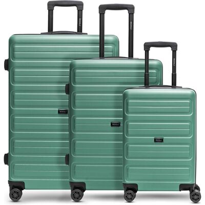 Redolz Essentials 08 3-SET 4 Rollen Kofferset 3-teilig, Koffer, Grün Redolz Essentials 08 3-SET 4 Rollen Kofferset 3-teilig, Koffer, Grün
