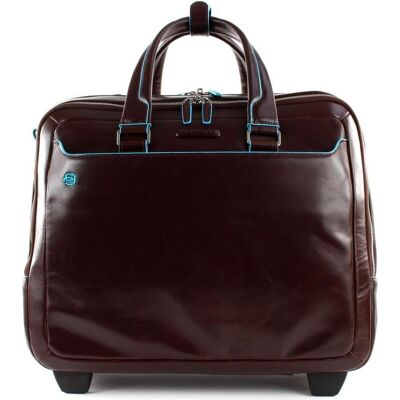 Piquadro Black Square Briefcase with wheels 2 compartments brown, Koffer, Braun, Blau Piquadro Black Square Briefcase with wheels 2 compartments brown, Koffer, Braun, Blau