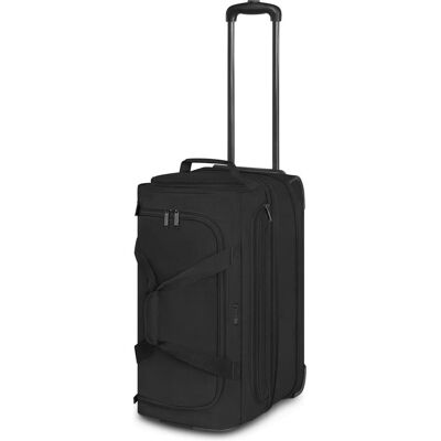 Redolz Duffle Essentials 2 Rollen Reisetasche 55 cm mit Dehnfalte, Koffer, Schwarz Redolz Duffle Essentials 2 Rollen Reisetasche 55 cm mit Dehnfalte, Koffer, Schwarz