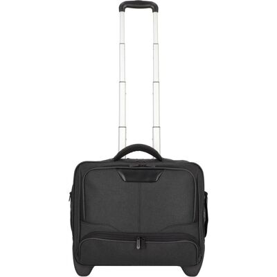 Dermata Business Trolley Office Case aus Canvas 44.5 cm, Koffer, Schwarz Dermata Business Trolley Office Case aus Canvas 44.5 cm, Koffer, Schwarz