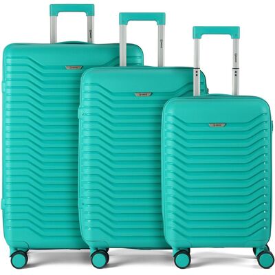 Benzi 5820 4 Rollen Kofferset 3-teilig, Koffer, Blau Benzi 5820 4 Rollen Kofferset 3-teilig, Koffer, Blau